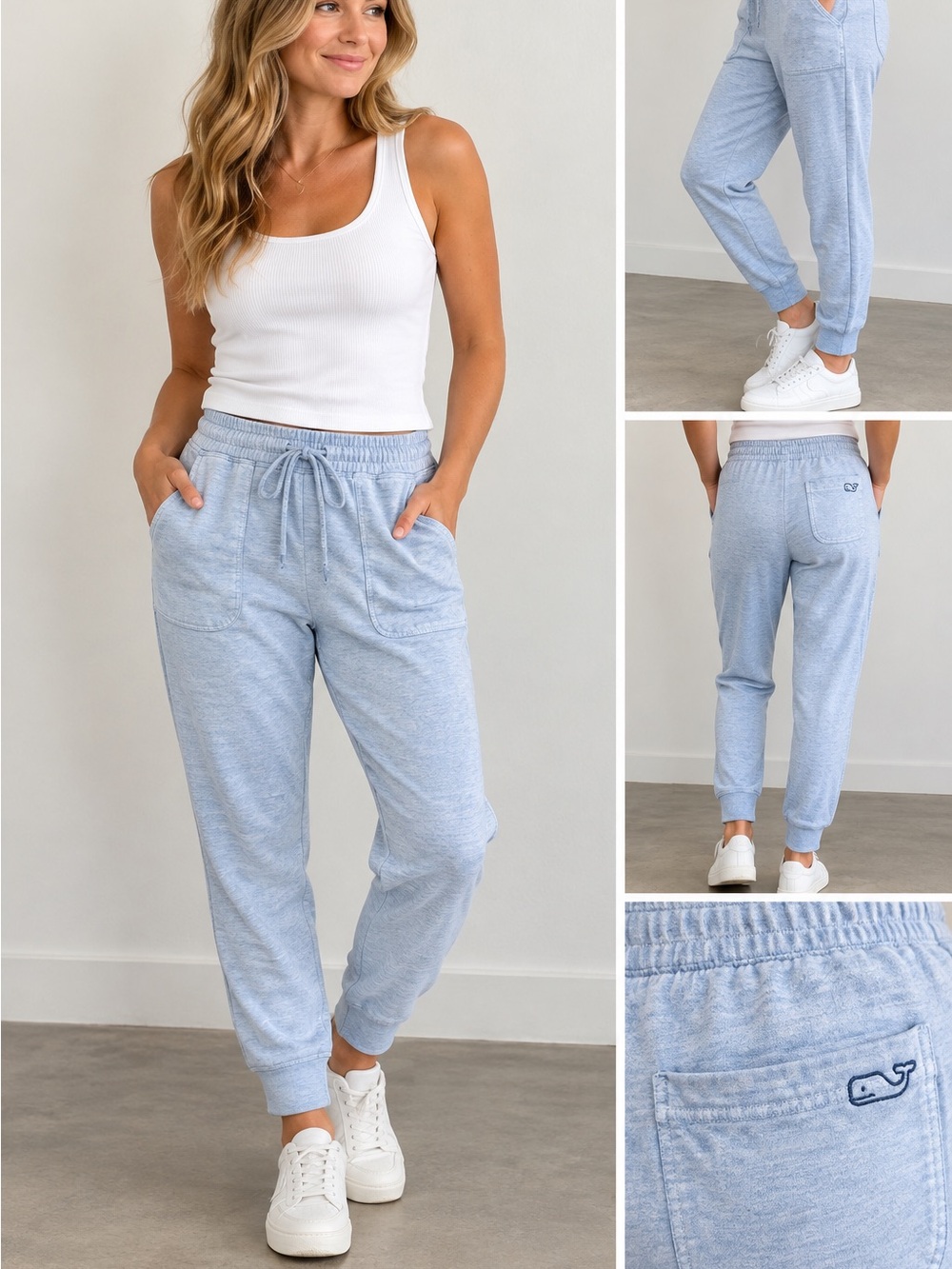 Vineyard Vines Light Blue Jogger Sweatpants Size M